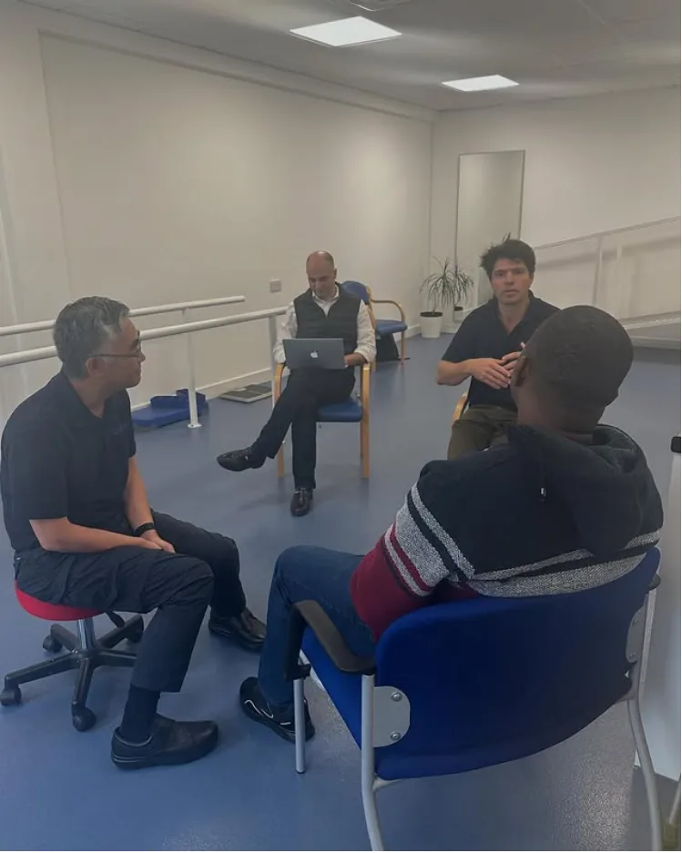 Relimb taster clinic discussion with clinicians and attendees